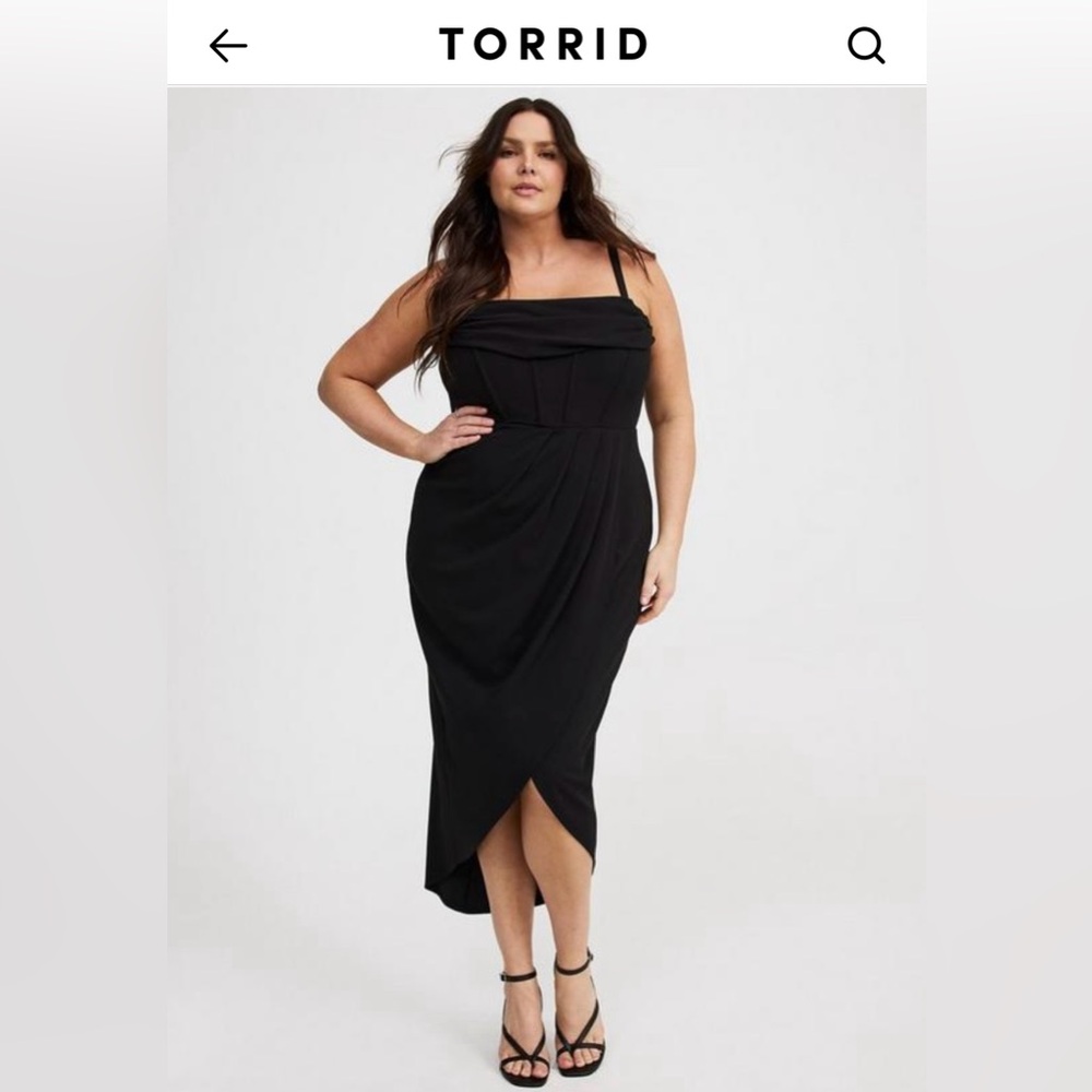 Black Structured Torrid Cocktail Dress
